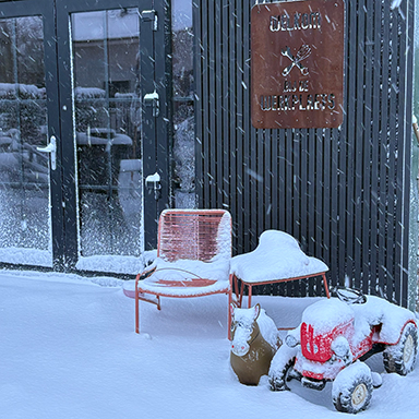 Sneeuw Bij de Werkplaets